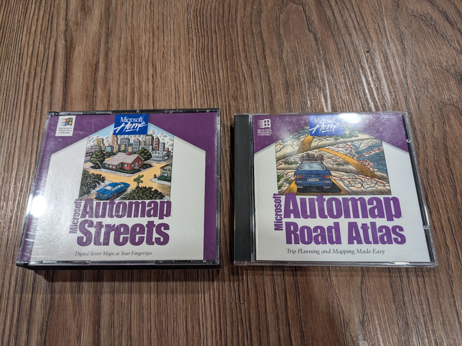 Microsoft Automap Streets and World Atlas CD-ROM 1995