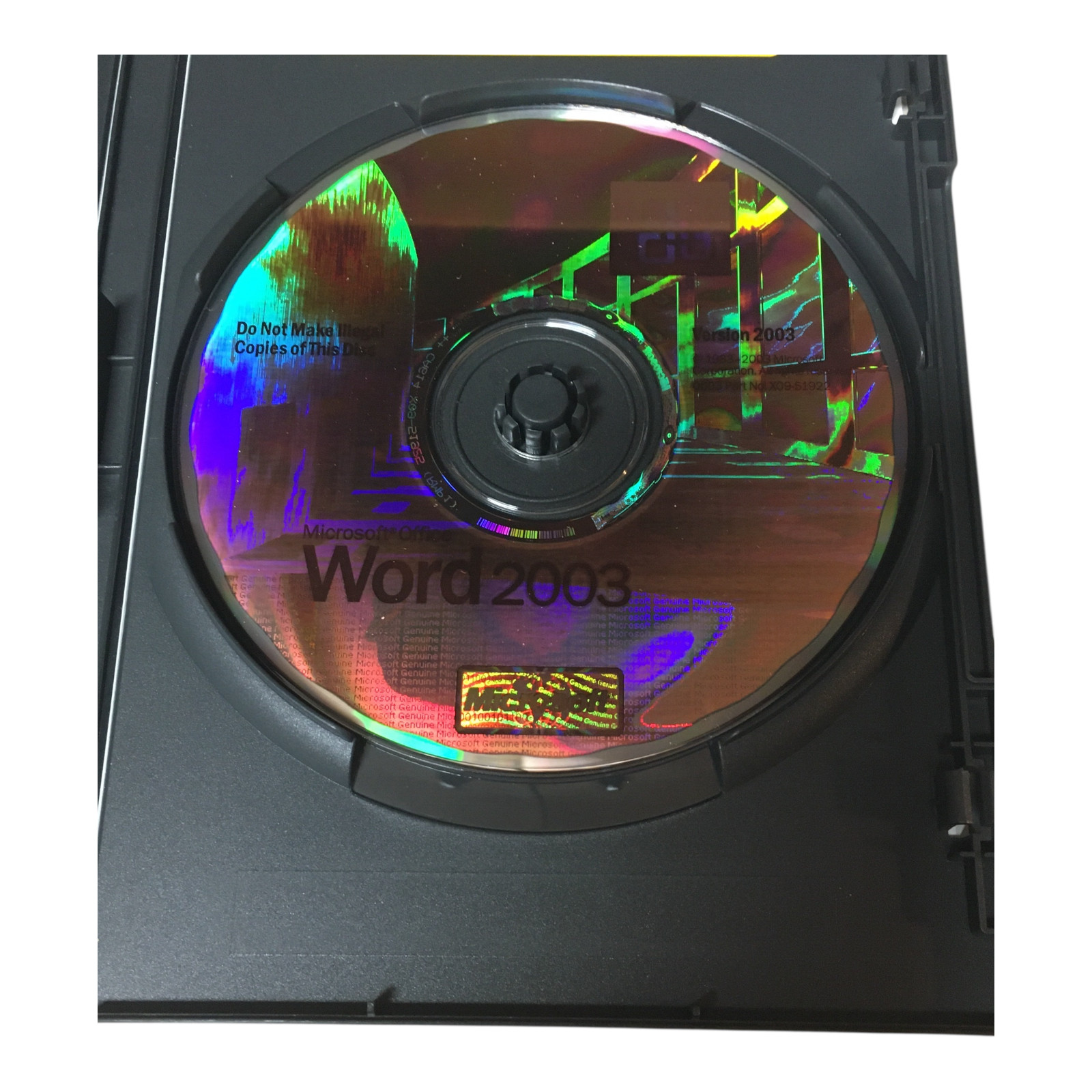 Windows Microsoft Office Word 2003 Retail Version PC CD W/ Key Case Word ONLY
