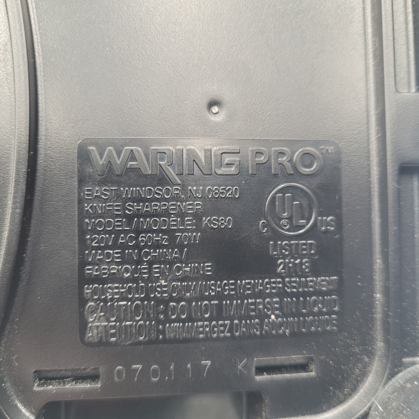 Waring Pro Professional Knife Sharpener KS80 Precision Performance Commercial