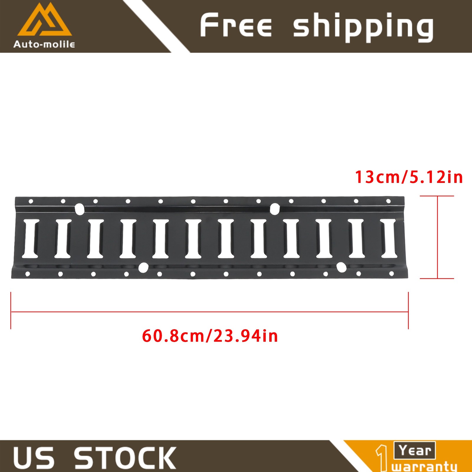 For Vans Trucks ATV 8 Pack 2' E Track Tie Down Rail System Heavy Loads Durable