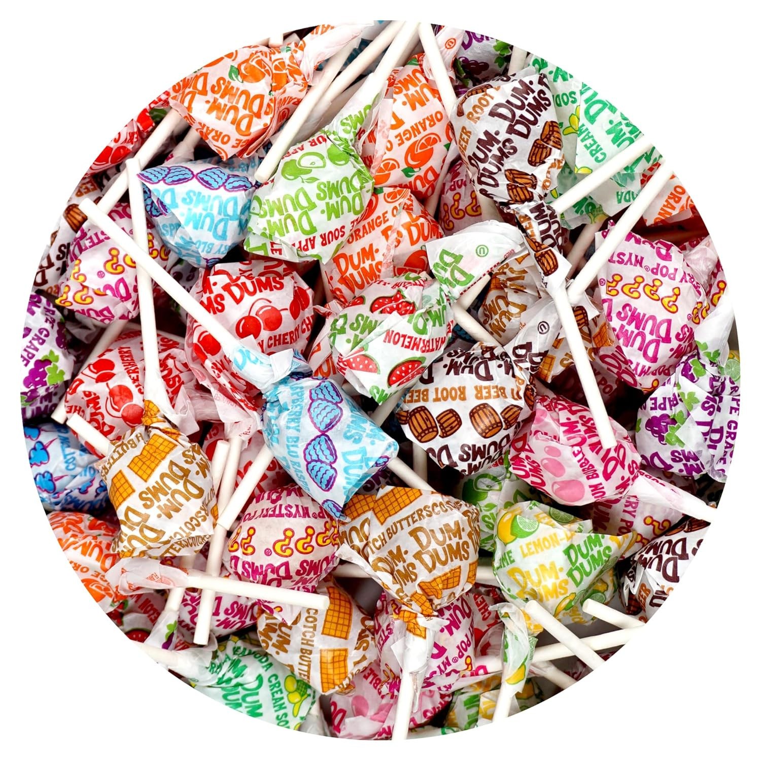DUM DUM Pops Lollipops - in a Resealable Bag
