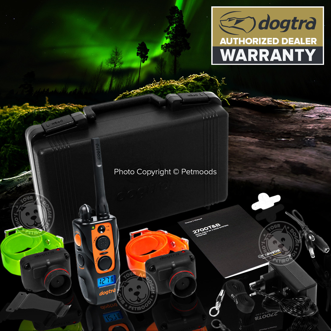 Dogtra 2702T&B Remote 2-Dog Training Beeper Collars Trainer System Train & Beep