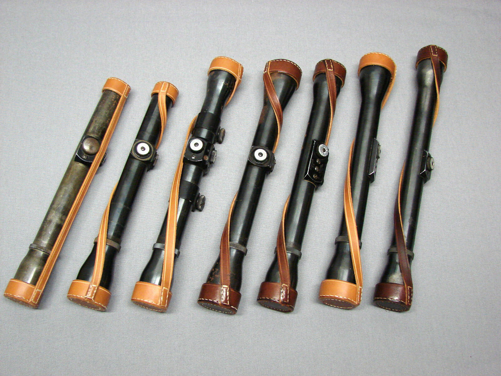 CUSTOM MADE RIFLE SCOPE LEATHER COVERS