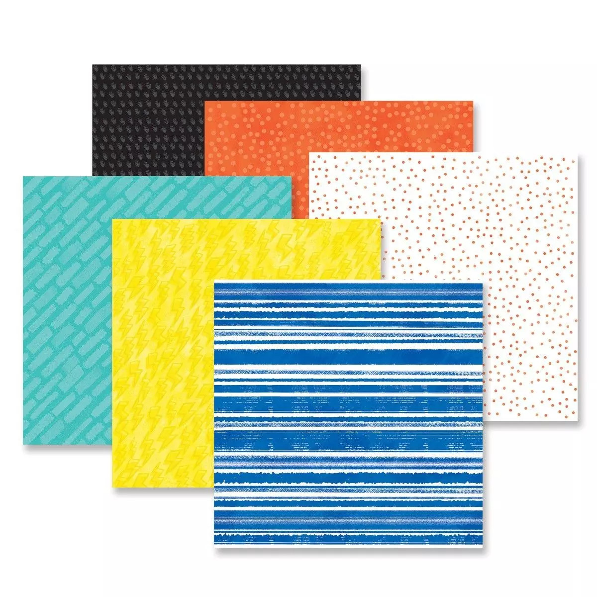 Creative Memories Super Duper Boy Tone-on-Tone Paper Pack (12/pk)