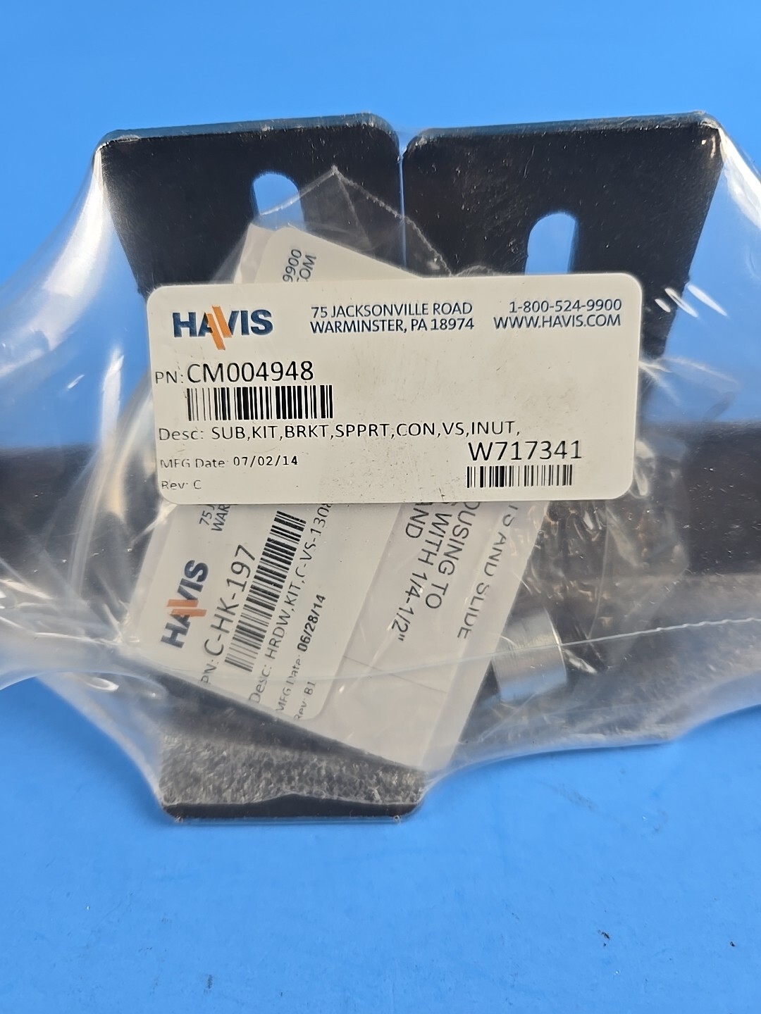 HAVIS BRACKET MOUNTING SUPPORT KIT. CM004948 NEW