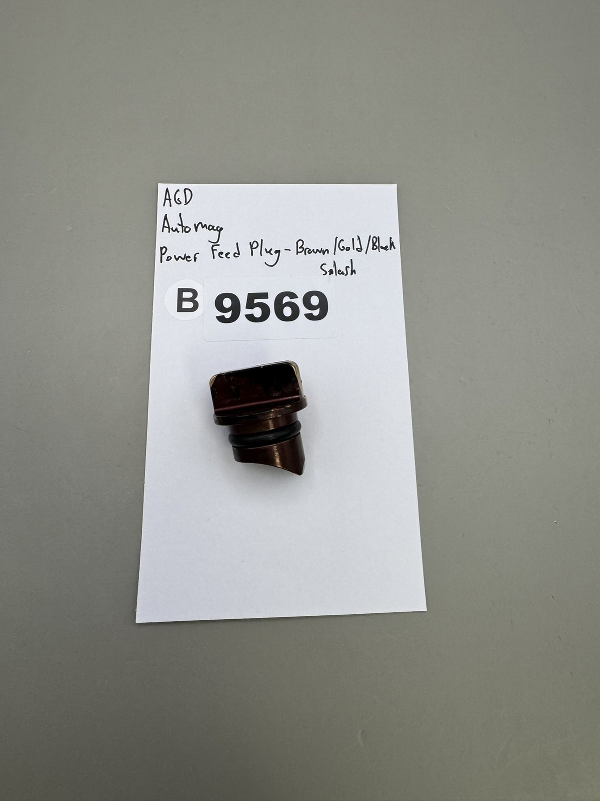 AGD Automag Power Feed Plug - Brown/Gold/Black Splash