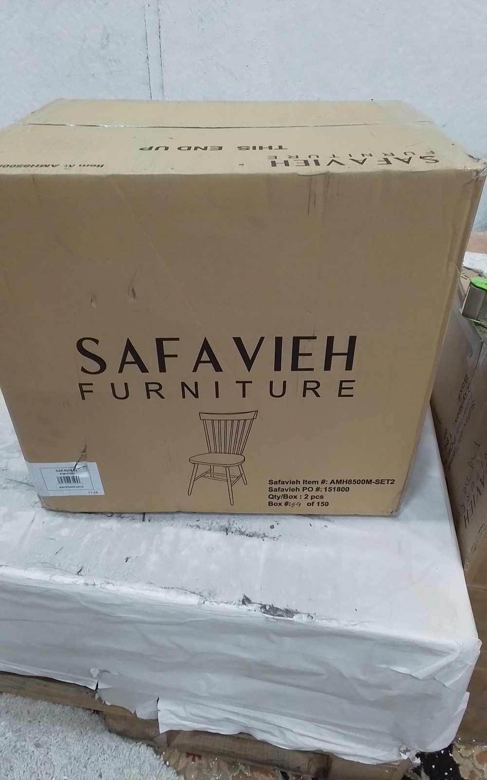 Safavieh PARKER SPINDEL SIDE CHAIR, Reduced Price 2172768337 AMH8500M-SET2