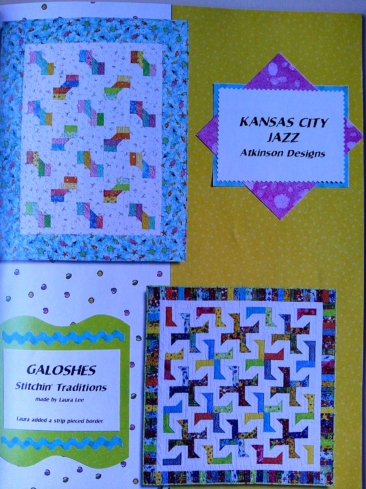 Kansas City Scrapbook quilt runners pattern booklet