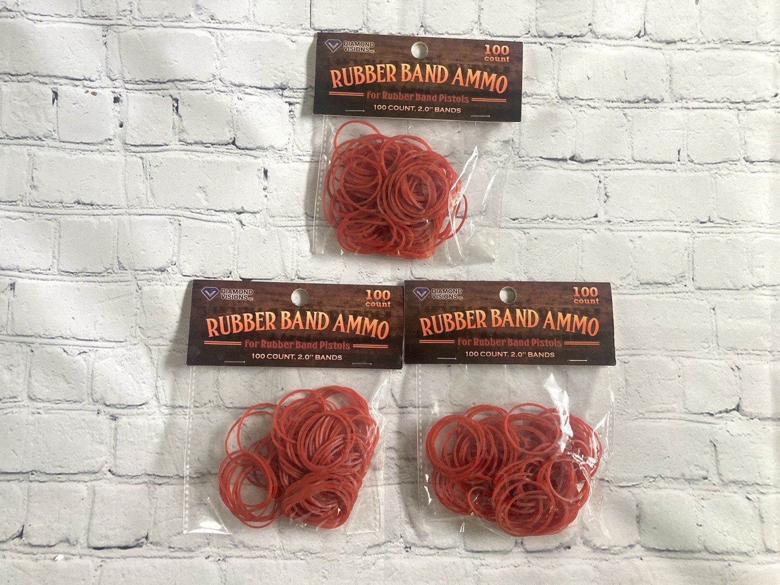 300 Ct Rubber Band Gun Pistol Ammo Sling Shot Toy Shooter Kids Rubberbands Gift