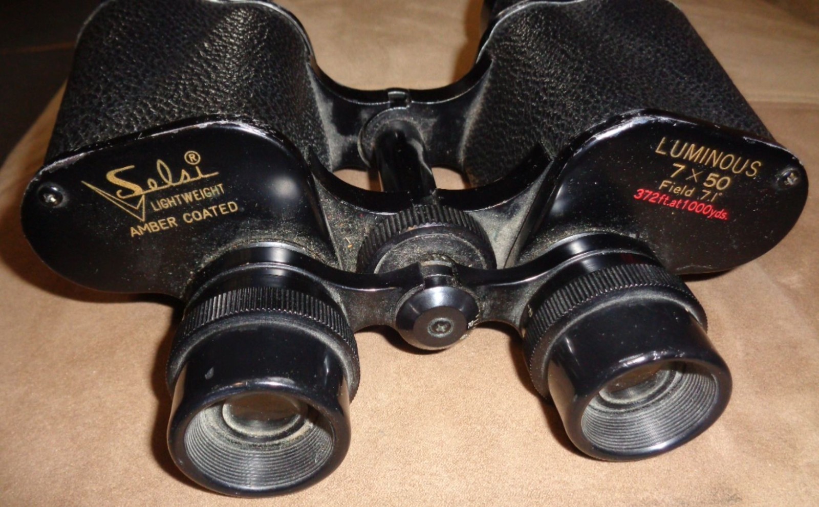 Selsi Lightweight Binoculars 7 x 50 Japan Black Amber Coated Luminous