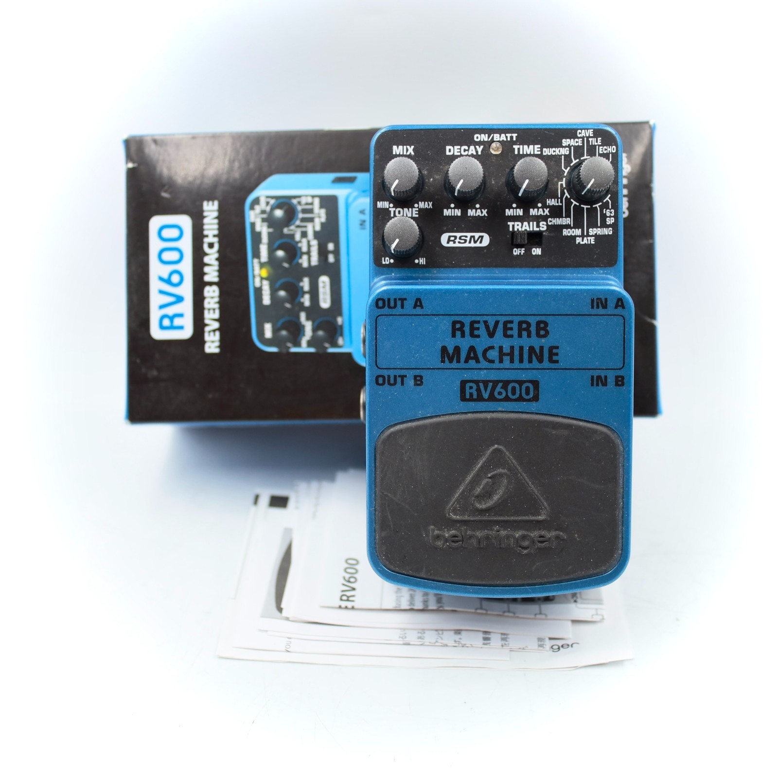 Behringer RV600 Reverb Machine With Original Box Guitar Effect Pedal S1501884541