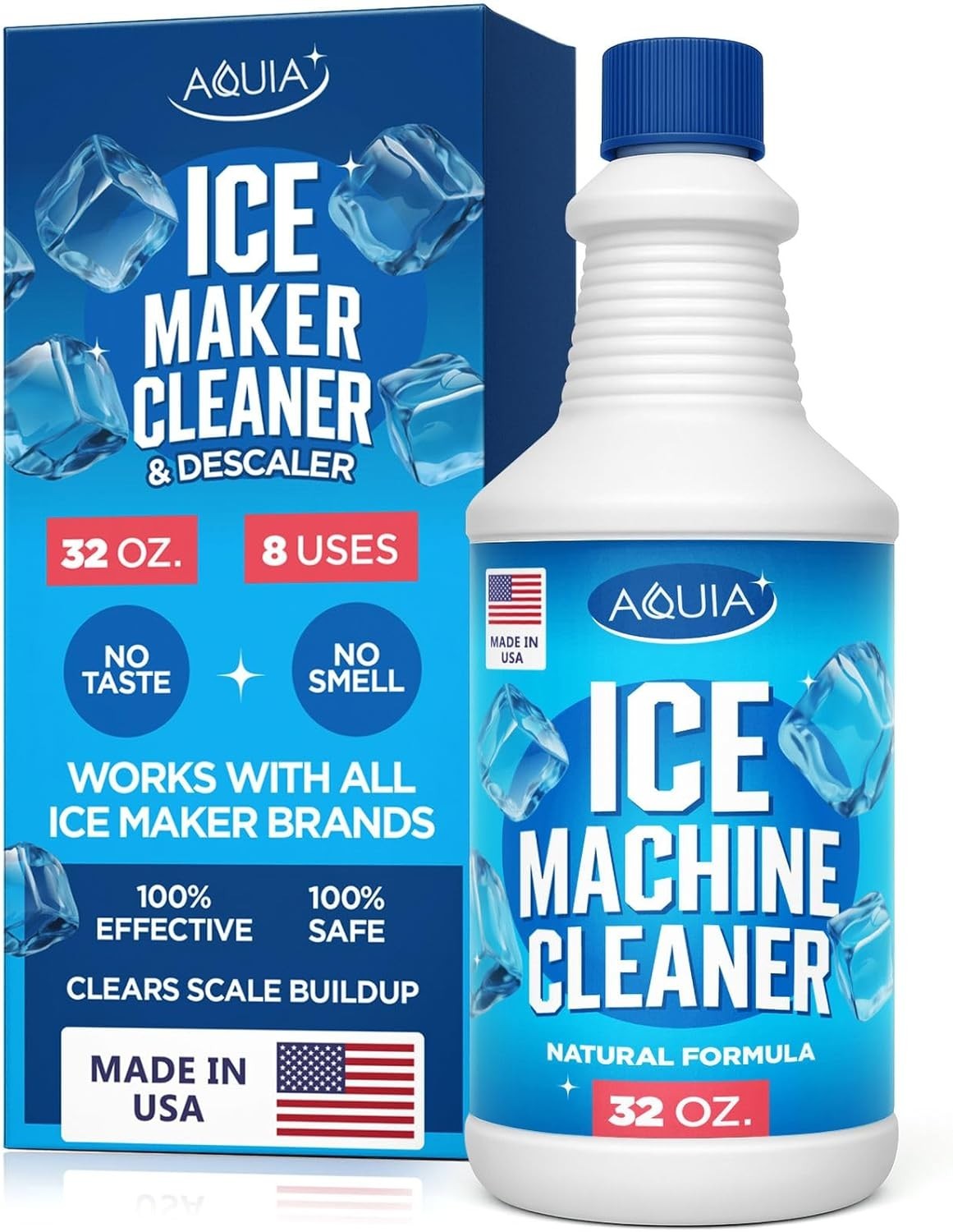 Ice Machine Cleaner and Descaler 32 oz Ice Maker Cleaner Solution for All Brands