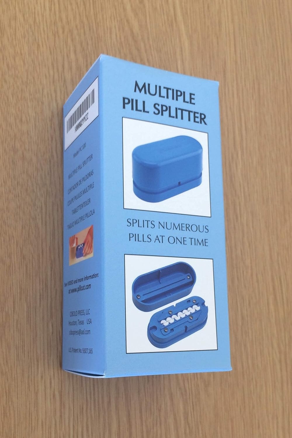 Multiple Pill Splitter-Accurate Pill Alignment Sturdy Cutting Blade & Blade Guar