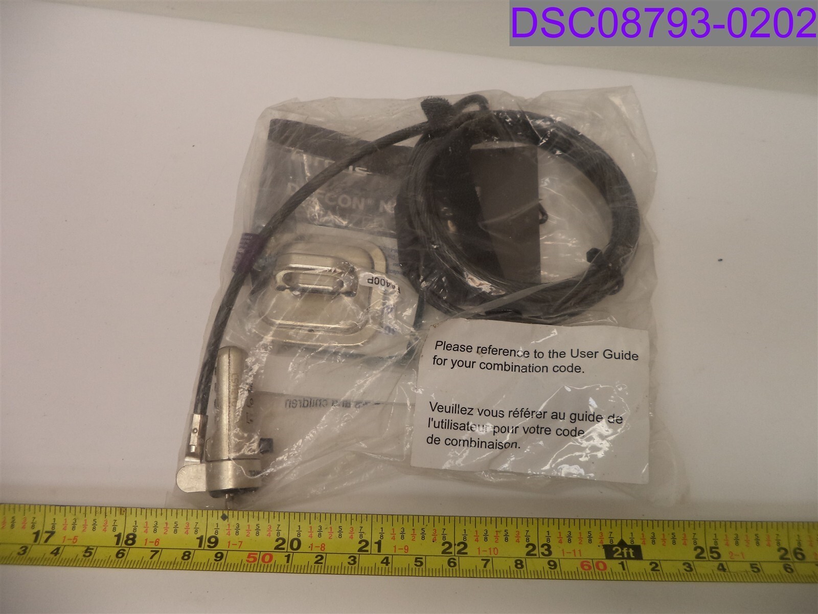 Targus DEFCON Trapezoid Serialized Combo Cable Lock P/N ASP66GLX-S