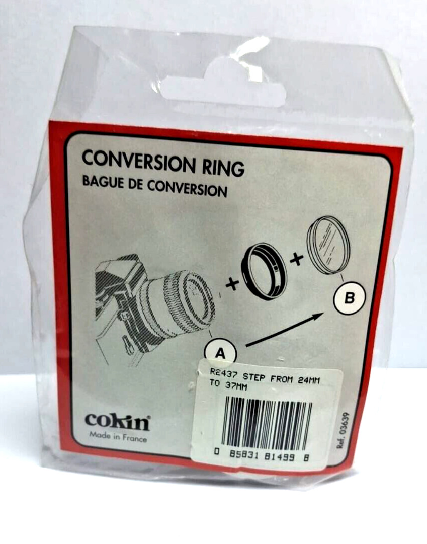 Cokin Step-Up Ø24mm to Ø37mm Conversion Ring Filter /New ---M18