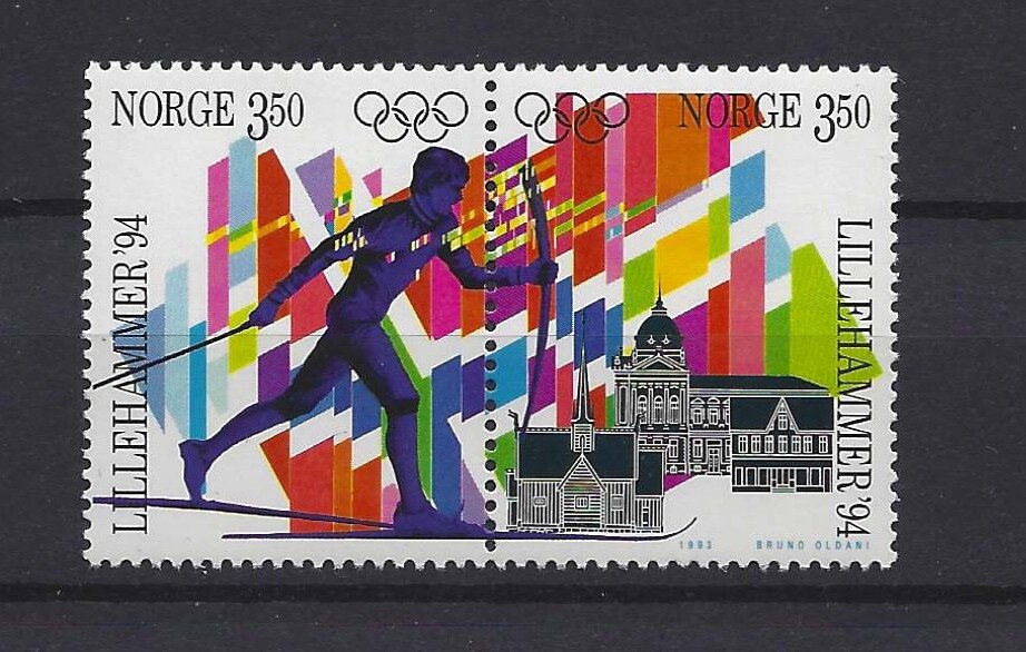 Norway 1993 NK 1188-89  SG 1169-70-72 MNH Lillehammer Olympics