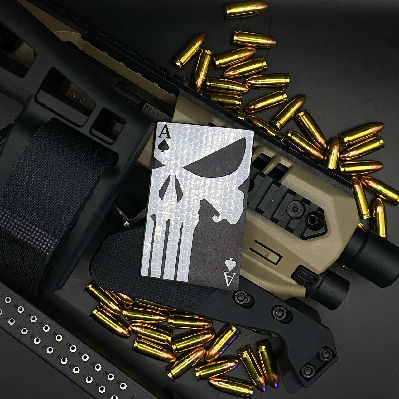 Reflective Punisher Ace of Spades Patch