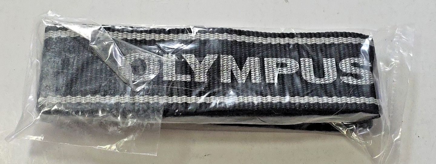 NEW Olympus Genuine Black / Silver 1 1/2" (1.5") 34" Camera Neck Strap