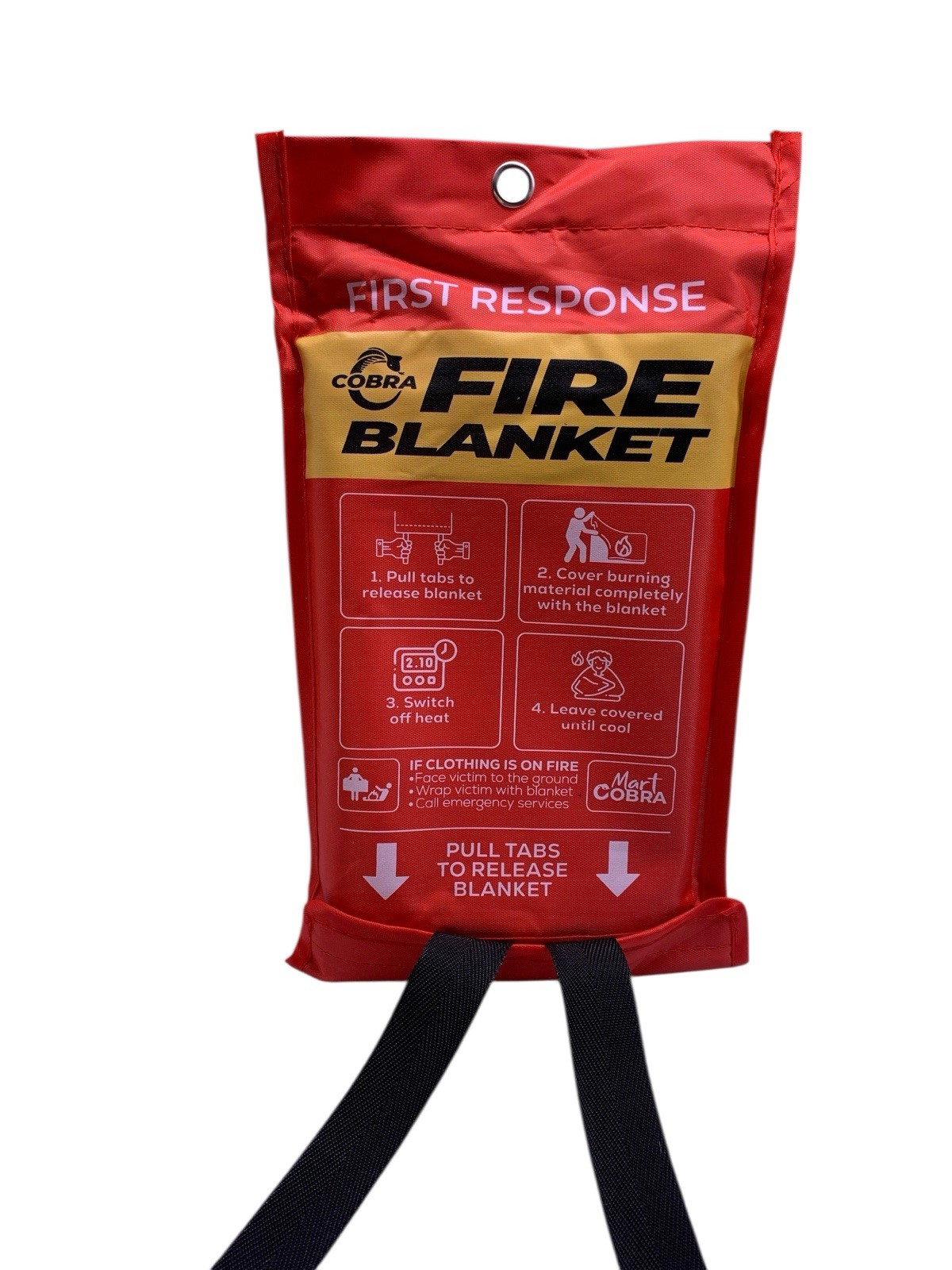 First Response Fire Blanket 40x40 3pk Mart Cobra