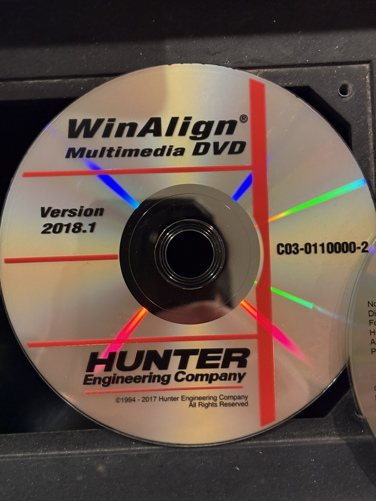 Hunter WinAlign 15.1.1 Software Disc Set Binder 2017-2018 Build 2980