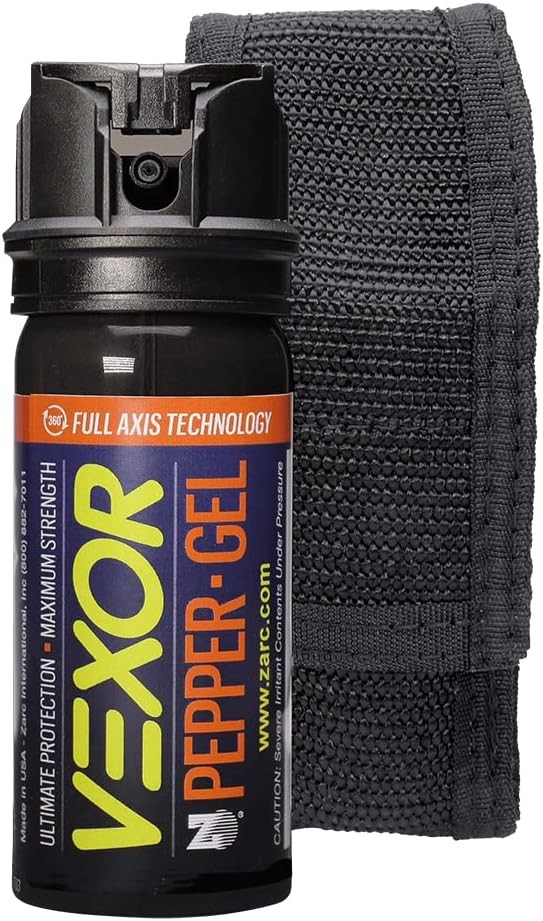 VEXOR Pepper Gel from Zarc, Maximum Strength Police Pepper Spray, Gel is The Fut