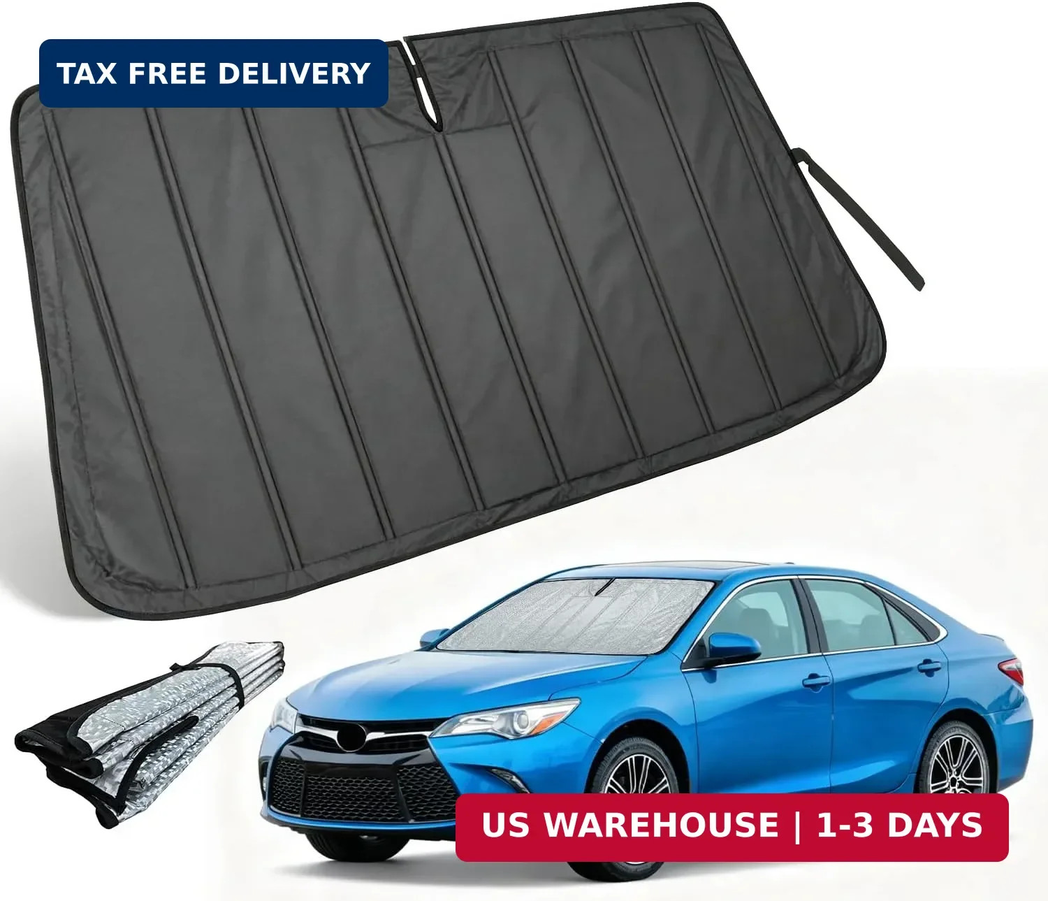 Thickened Sun Shade for Camry 2012-2017, Fit Forester 2019-2025 | Accordion Fron