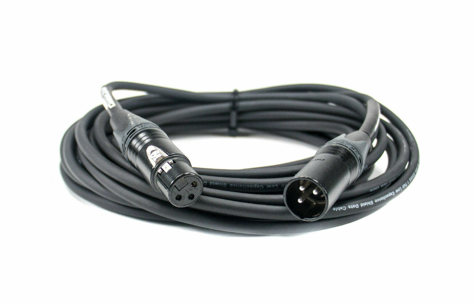 4 pk DMX Cables 3-Pin 25 ft Quality Hand Built w/ Neutrik Connectors
