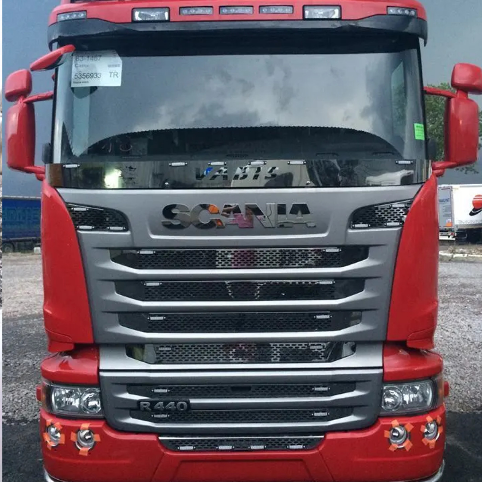 To Fit Scania R Series 2010-2016,Chrome Front Grill Application 9Pcs Stainl