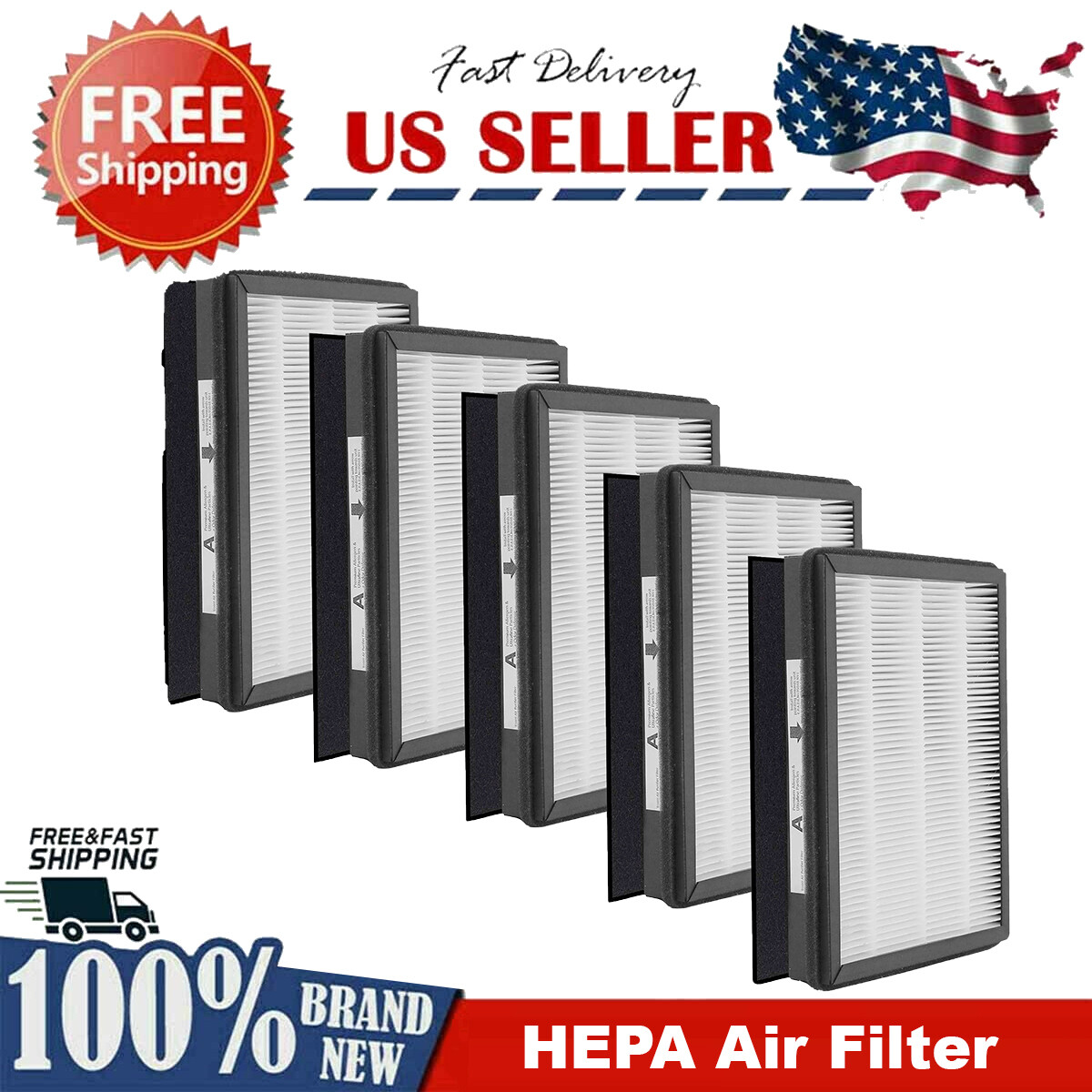 1-5x IAF-H-100A HEPA & Carbon Filter Set for Idylis IAPC-40-140, 0302651, 561212