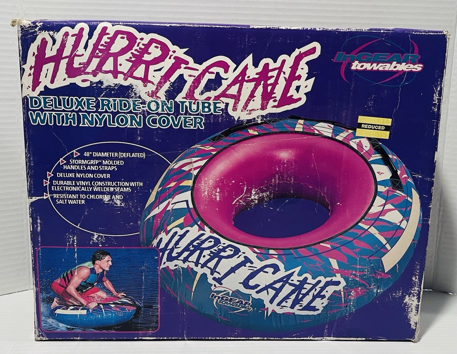 Vintage Hurricane deluxe ride on tube  1990s  New in box