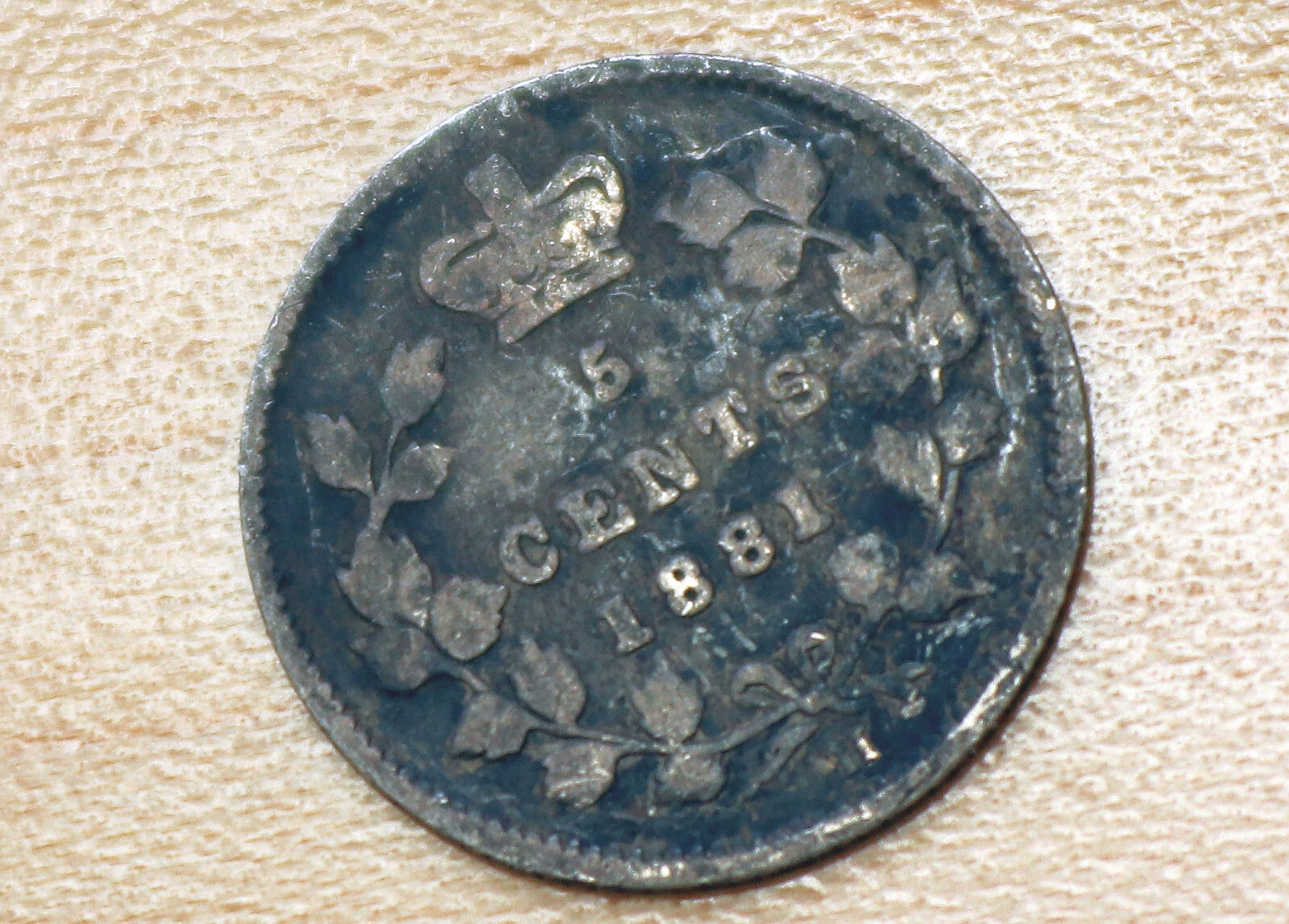 1881 Canada 5 Cents Silver
