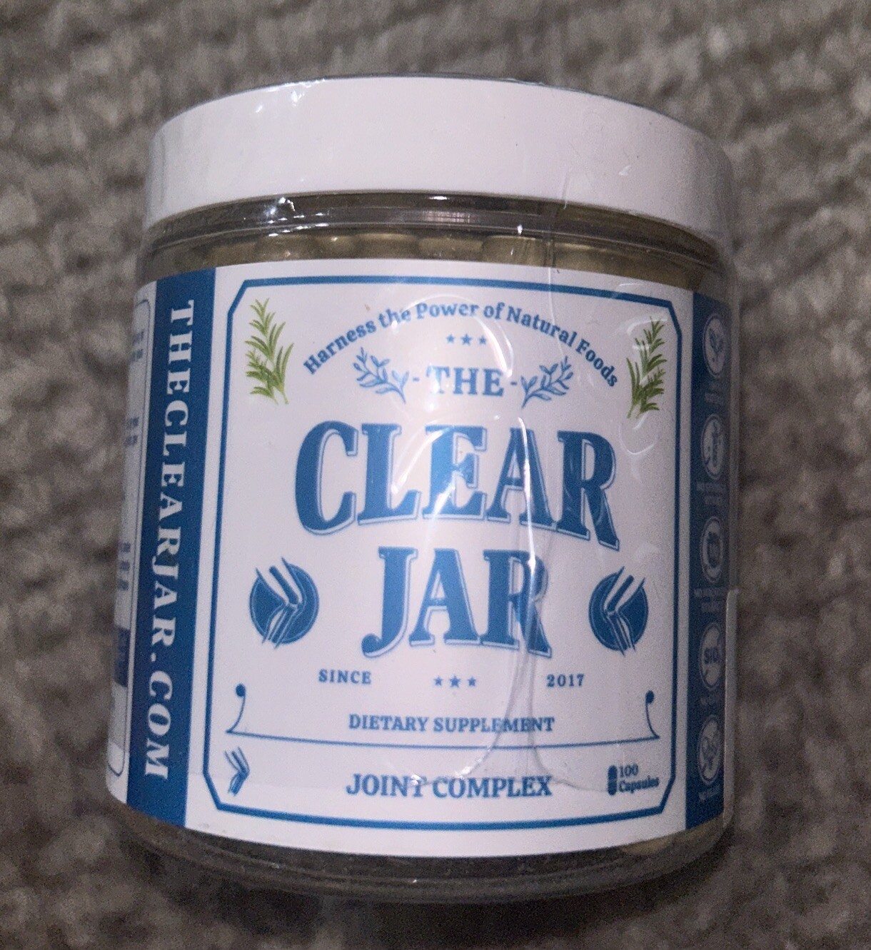 The Clear Jar Joint Complex 100 Caps ~ Sealed ~01/2026