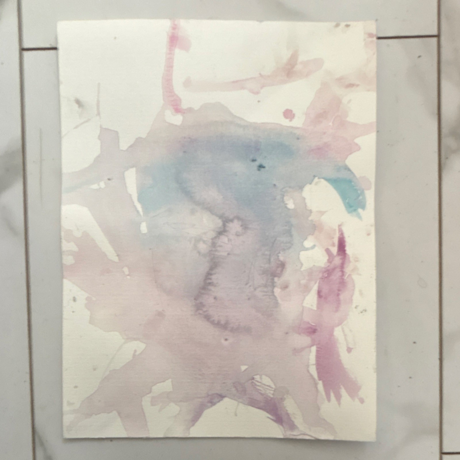 Elementary kids fundraising abstract painting