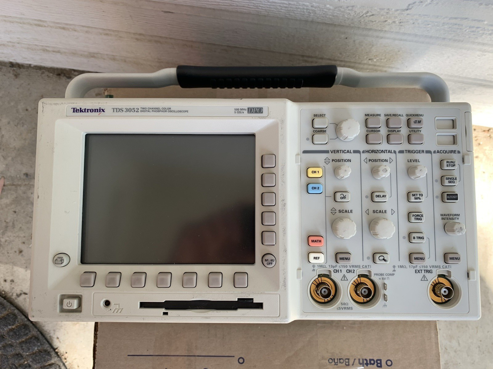 Calibrated Tektronix TDS 3052 Digital Phosphor Oscilloscope 500MHz 2Ch 5GSa/sec