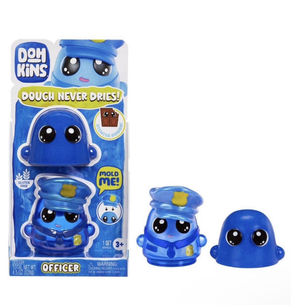 DohKins Police Officer Single Pack Character - Dough Never Dries