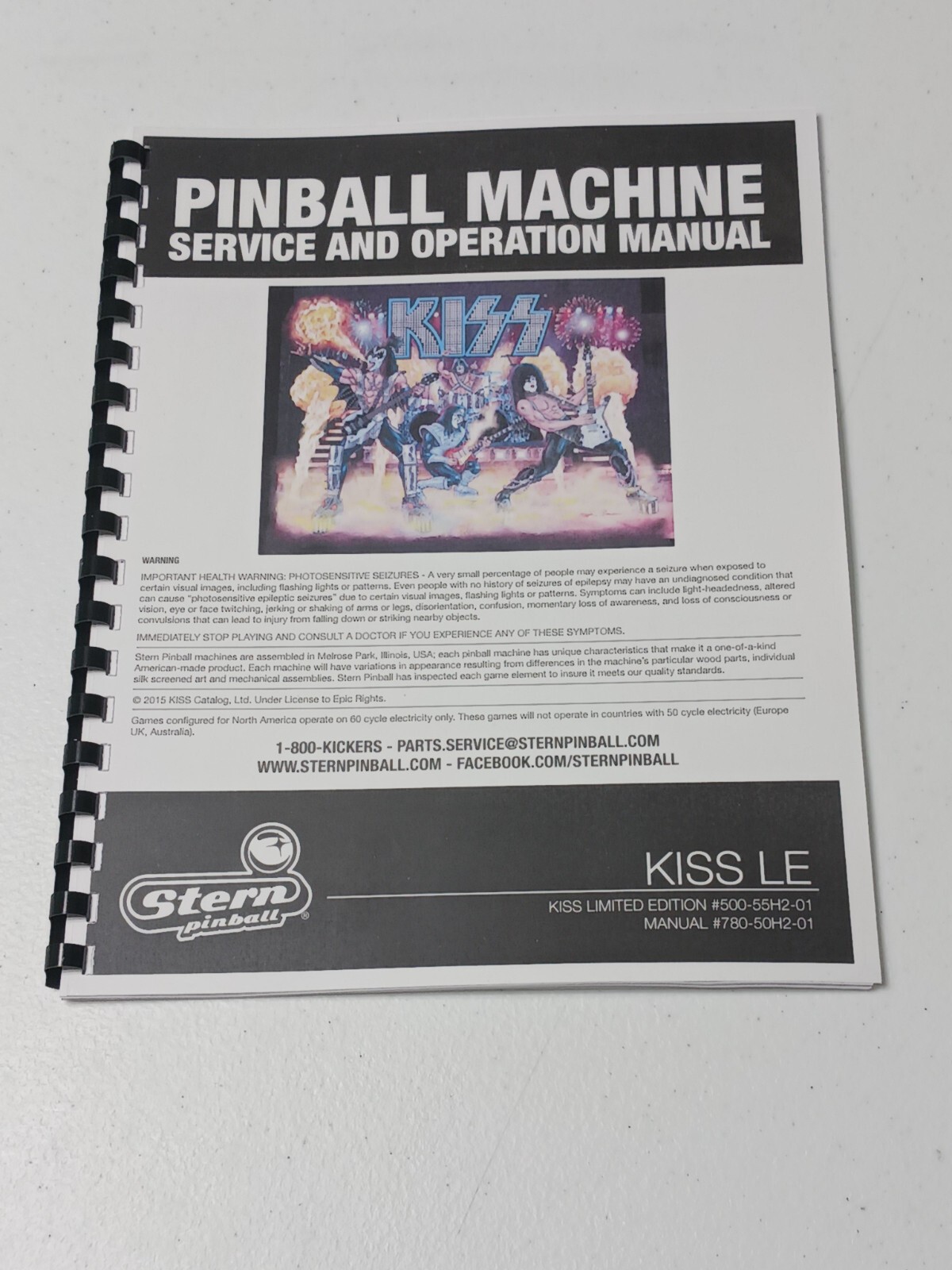 KISS,LE, STERN, SERVICE AND OPERATION MANUAL