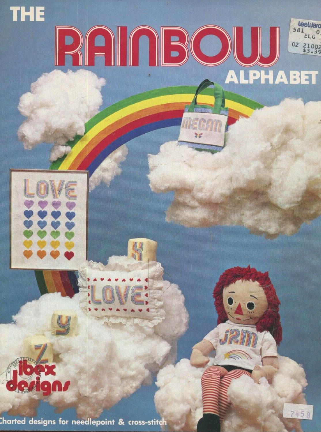 The Rainbow Alphabet Cross Stitch Pattern Booklet Ibex Designs