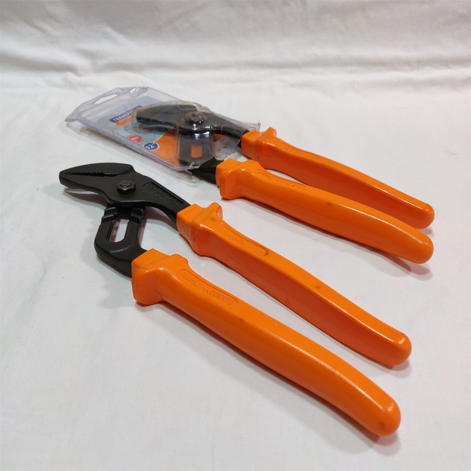 Lot of 2 Tramontina Pro 1000Volts Insulated Plier. Made in Brazil