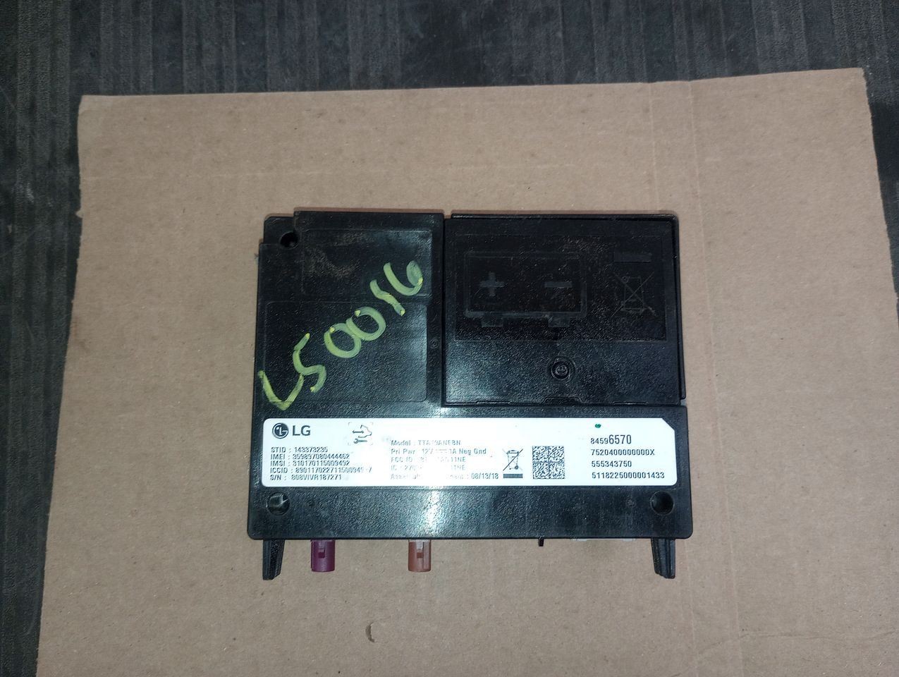 2019 Cadillac XT4 Onstar Module Chassis ECM 2977587