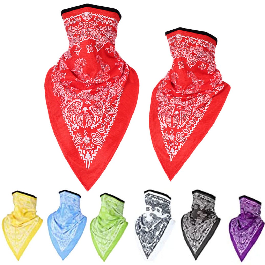 Bandana Neck Gaiter Face Scarf Mask UV Sun Protection Half Masks for Women Men