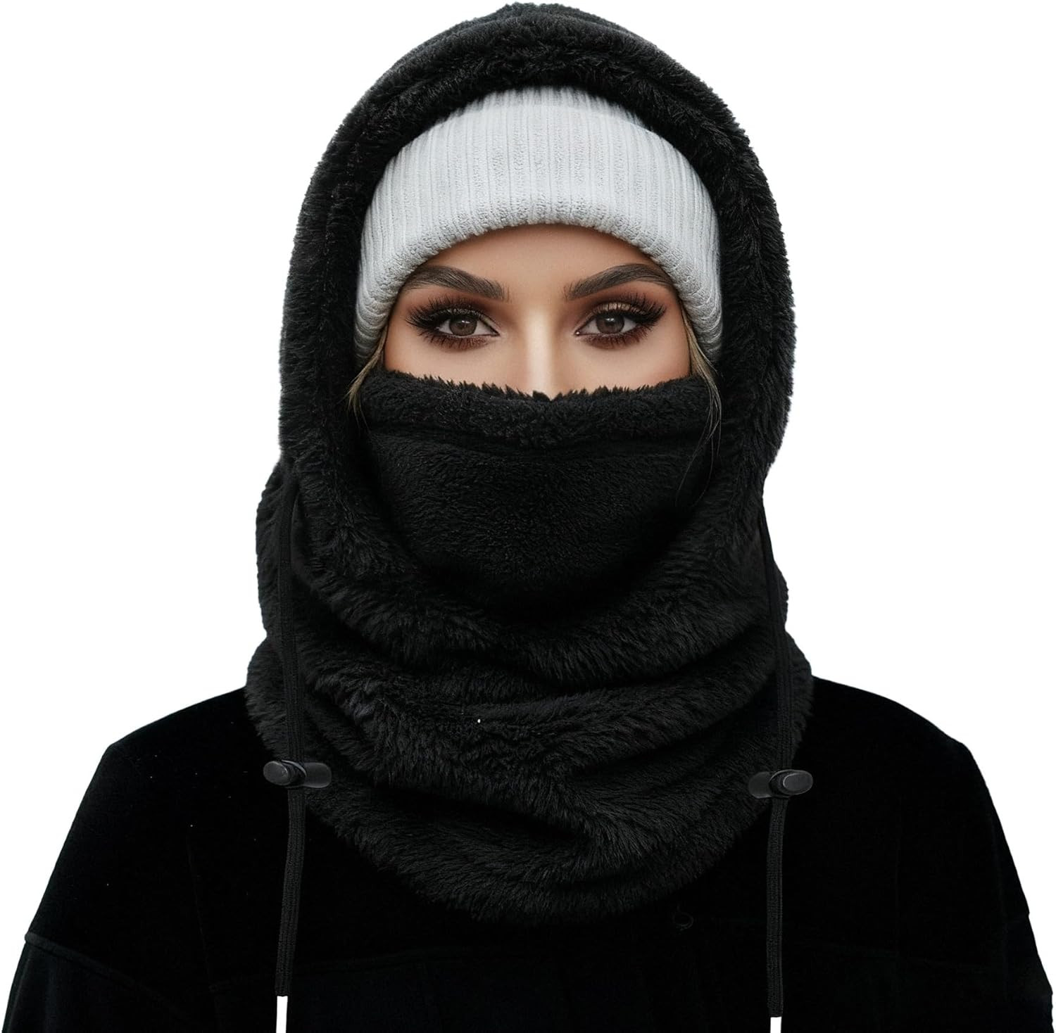 Ski Balalclava Windproof Face Warm Fleece Neck Cover for Cold Weather Helmet H