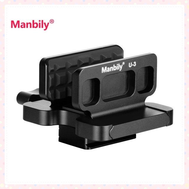 Manbily Shooting Saddle Clamp Rest Head Tripod Hunting Clamp for Shooting Stick