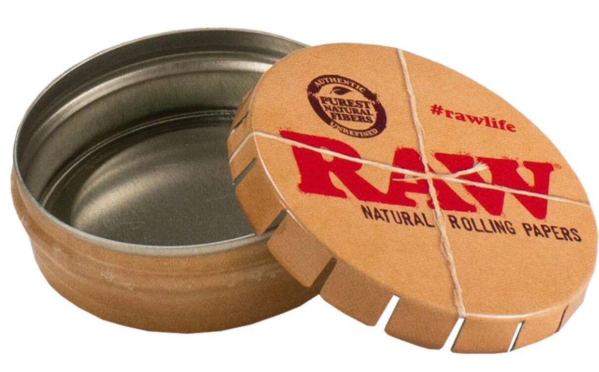Authentic Raw Black Rolling Paper 11/4 Size Bundle, Roller+Papers+Tip+Tin