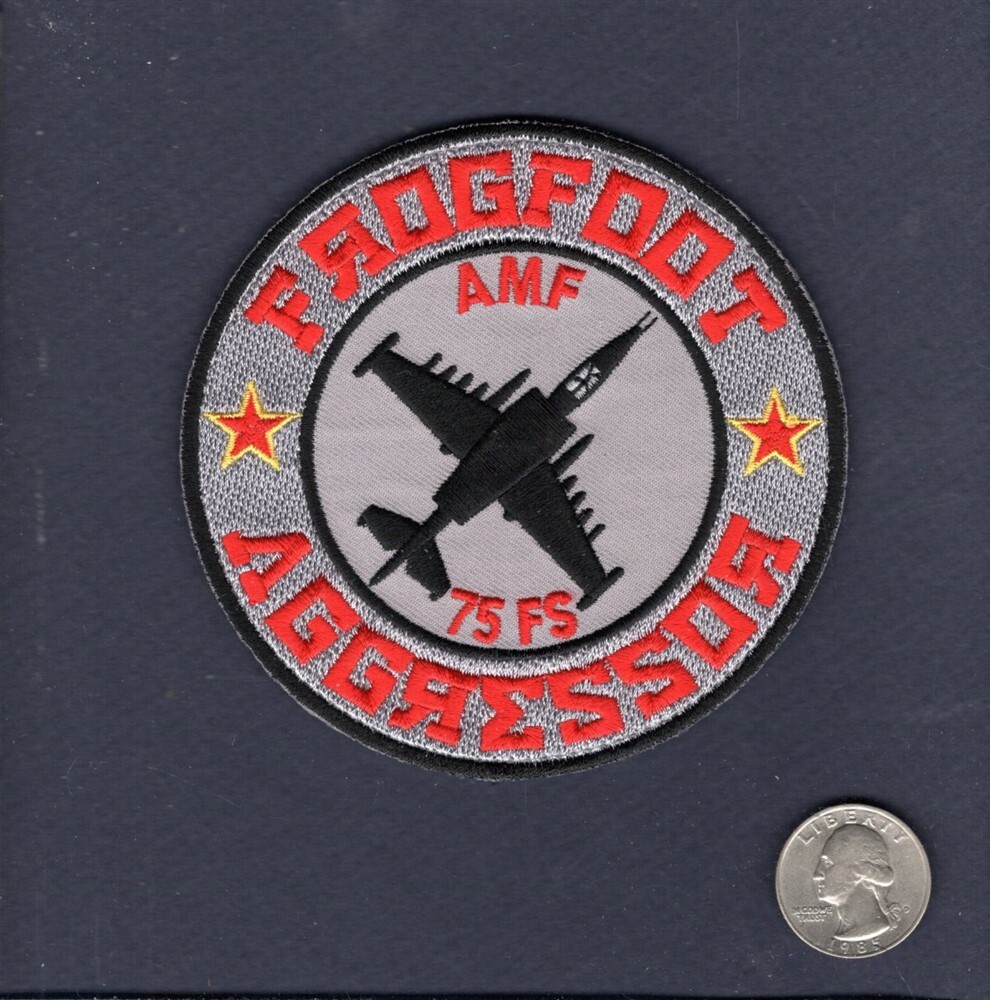 75th FS TIGER SHARKS Frogfoot Aggressor A-10 Thunderbolt USAF Squadron Patch +V