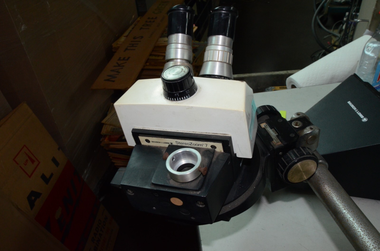 Bausch & Lomb Stereo Zoom 7 Tri-Nocular Microscope 10X Objectives Camera Stand