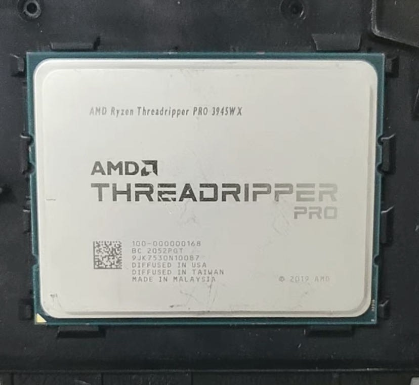AMD Ryzen ThreadRipper Pro 3945WX 12 Core 4.0GHz SWRX8 CPU Processor no locked