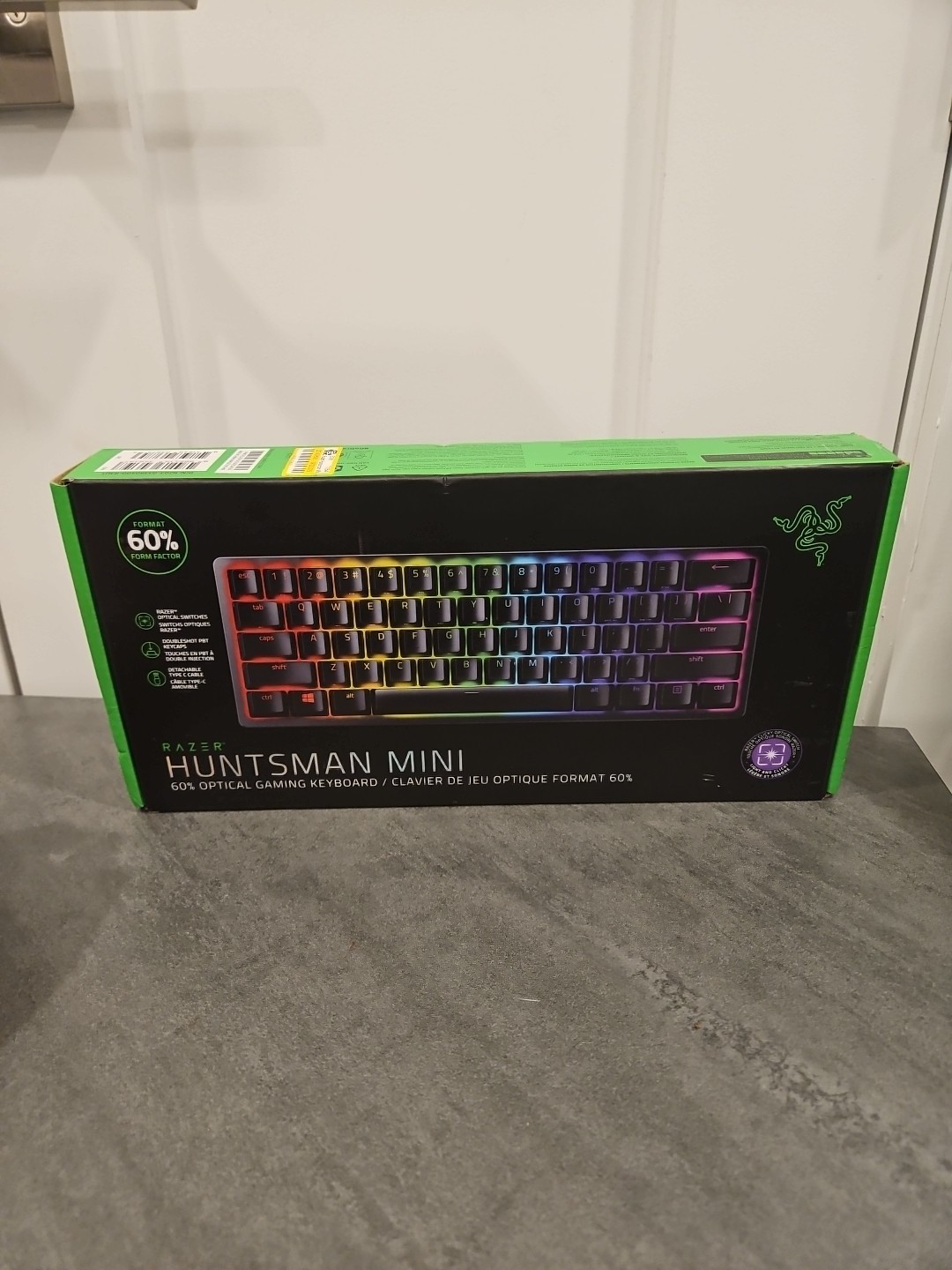Razer Huntsman Mini 60% Gaming Keyboard Clicky Optical Switch Black