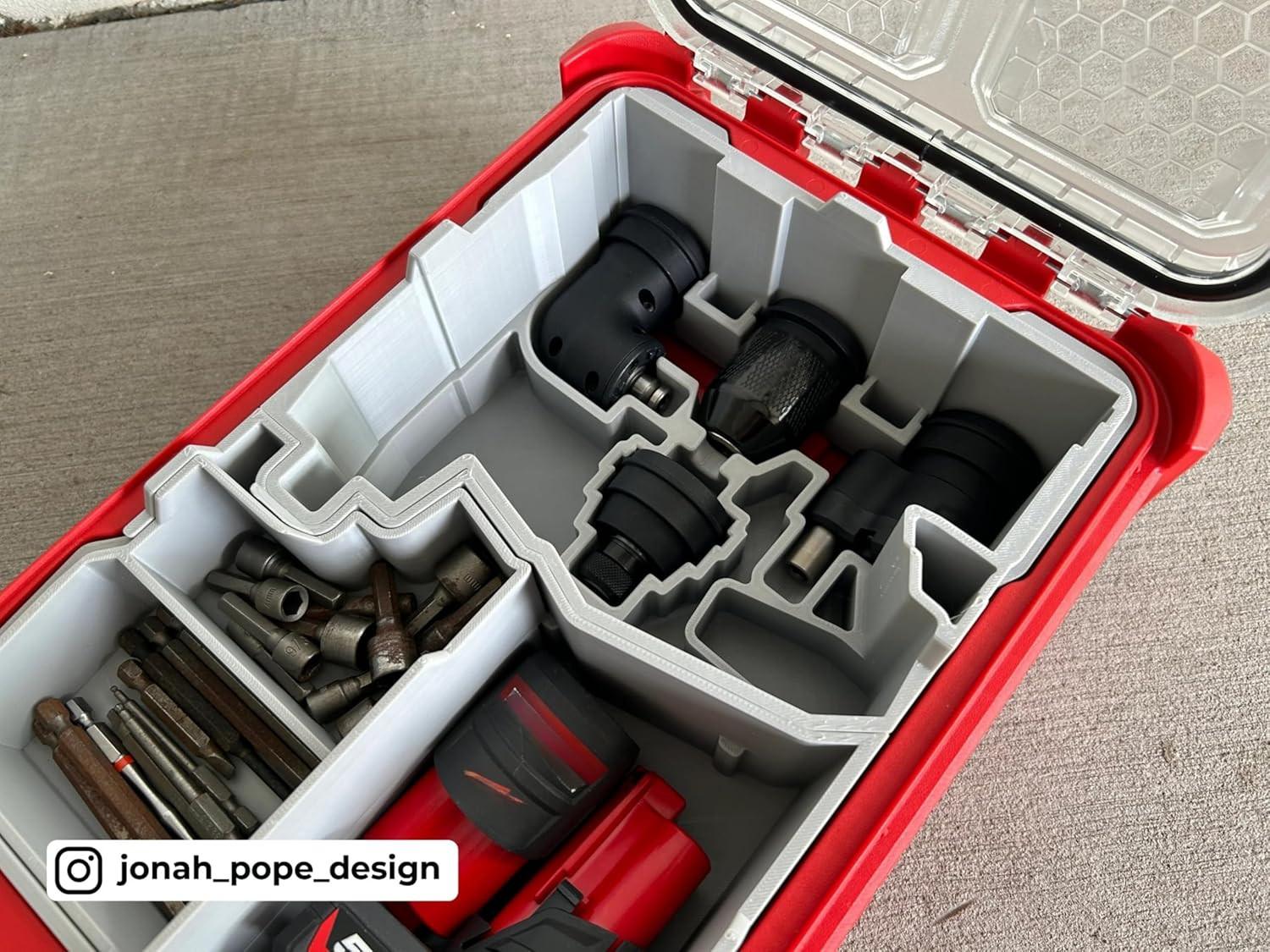 Jonah Pope Design 3D Printed Insert Designed for M12 Installation Driver and Pac