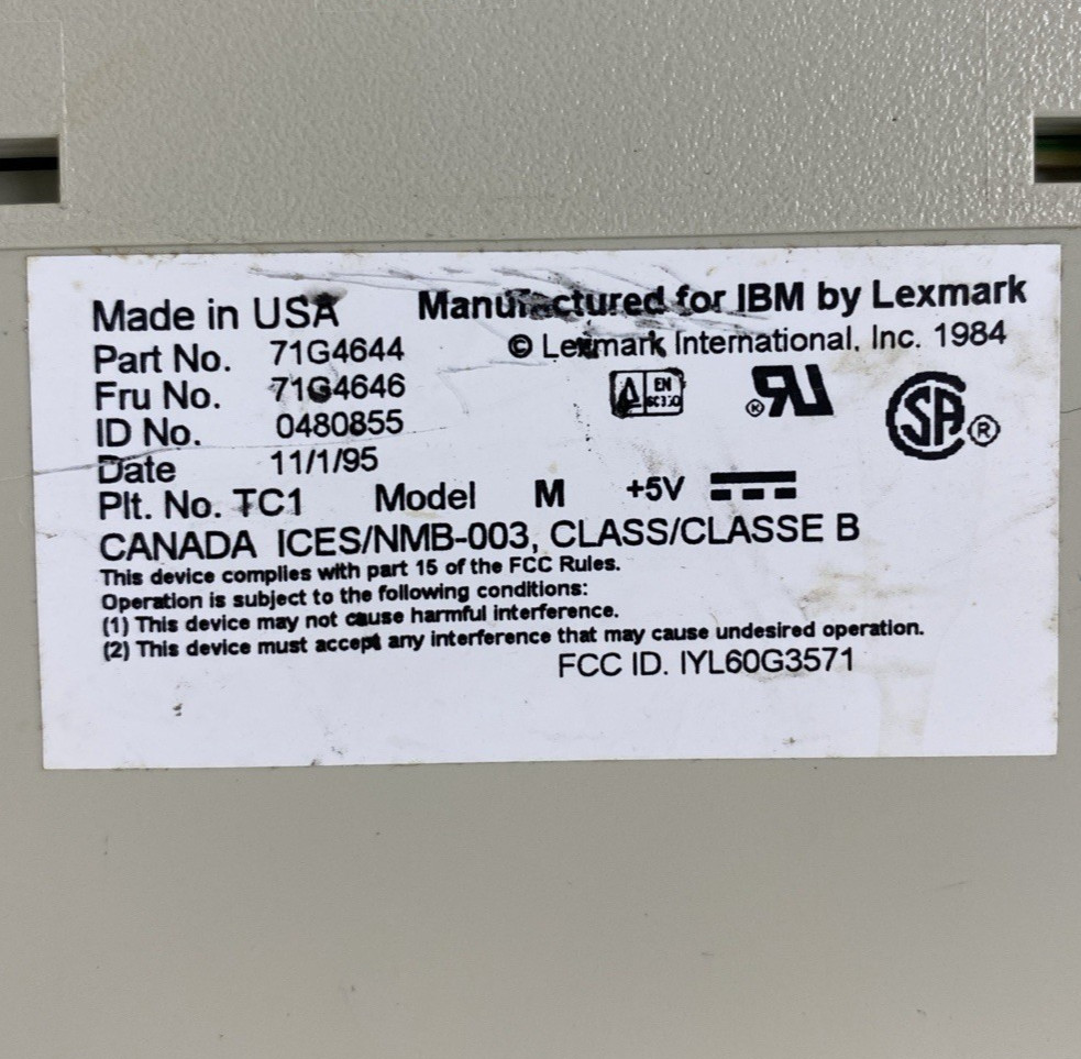 IBM 71G4644 Keyboard Tested