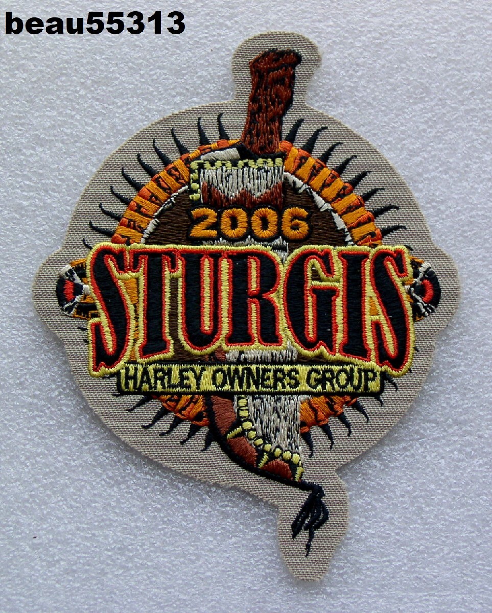 ⭐2006 STURGIS SOUTH DAKOTA HARLEY DAVIDSON OWNERS GROUP HOG COLLECTIBLE PATCH